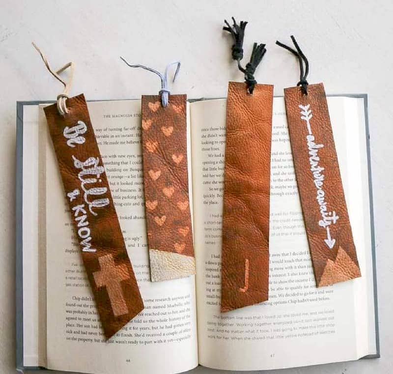 DIY Leather Bookmarks