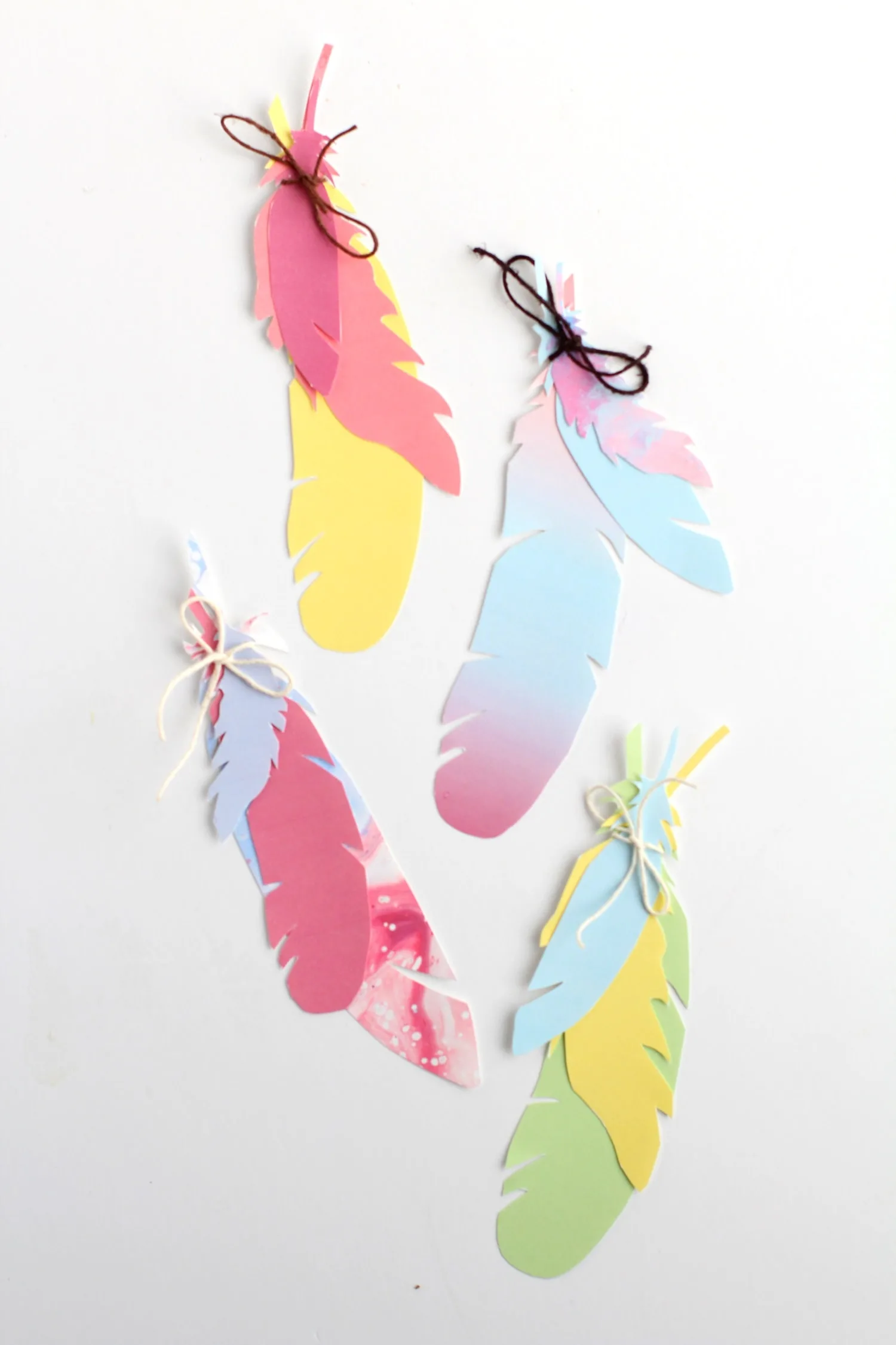 DIY Feather Bookmarks