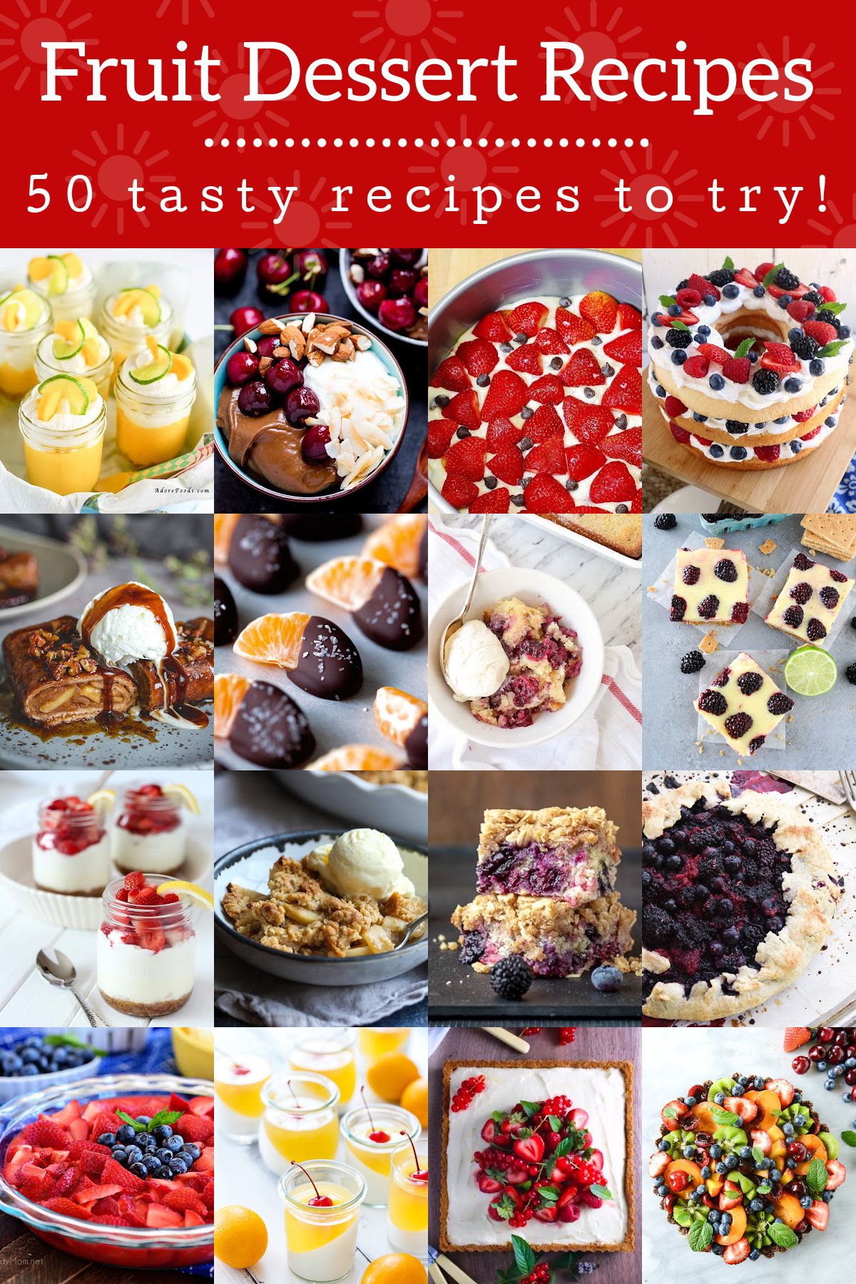 Fruit Dessert Recipes for All Year