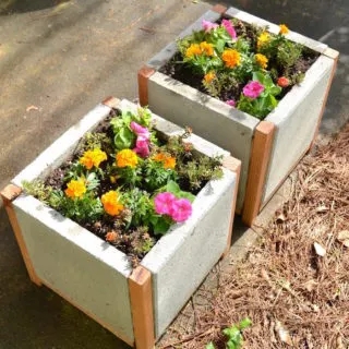 How to make paver planters