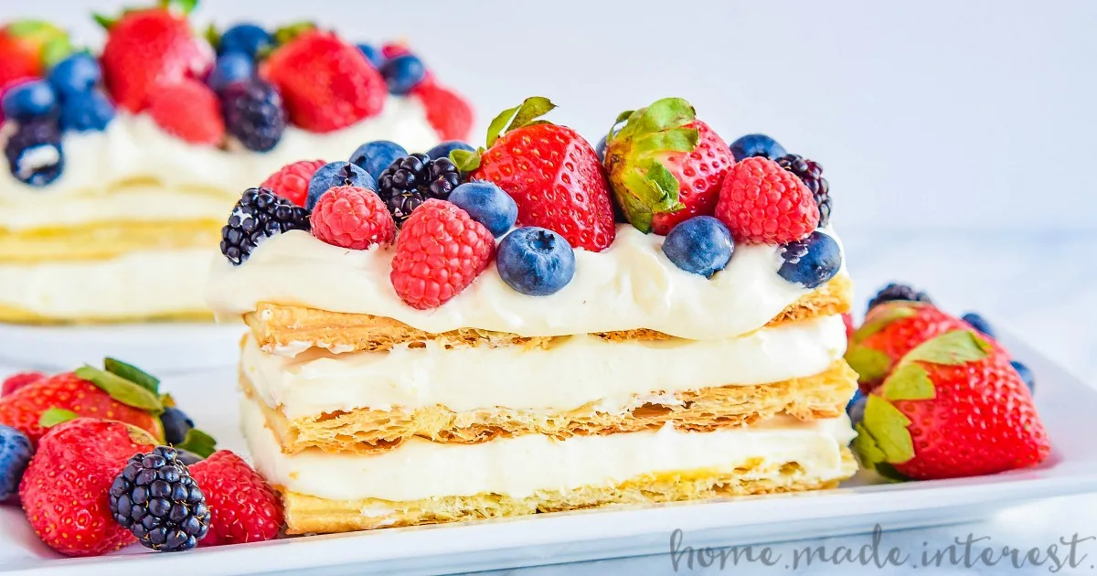 lemon berry napoleons