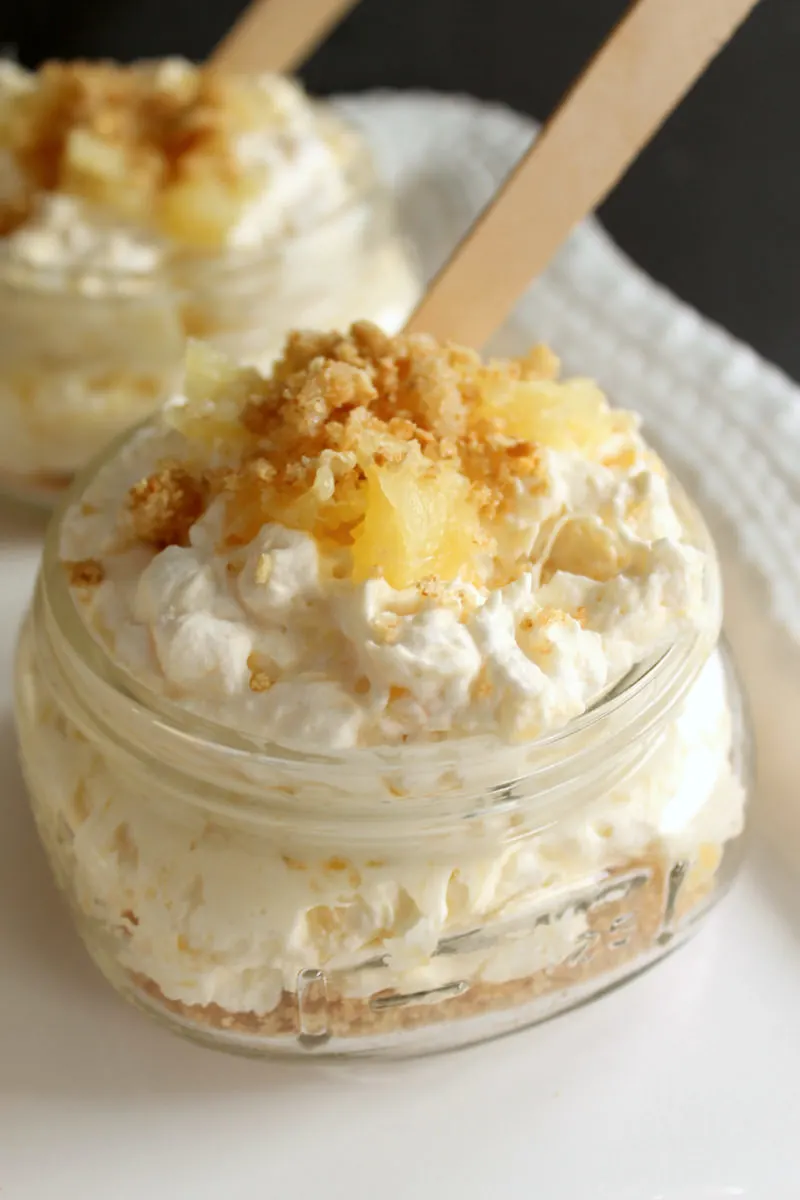 Pineapple Cheesecake Recipe in a Jar