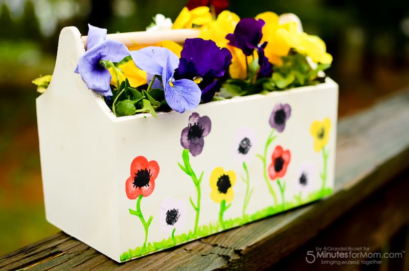 Flower Thumbprint Planter