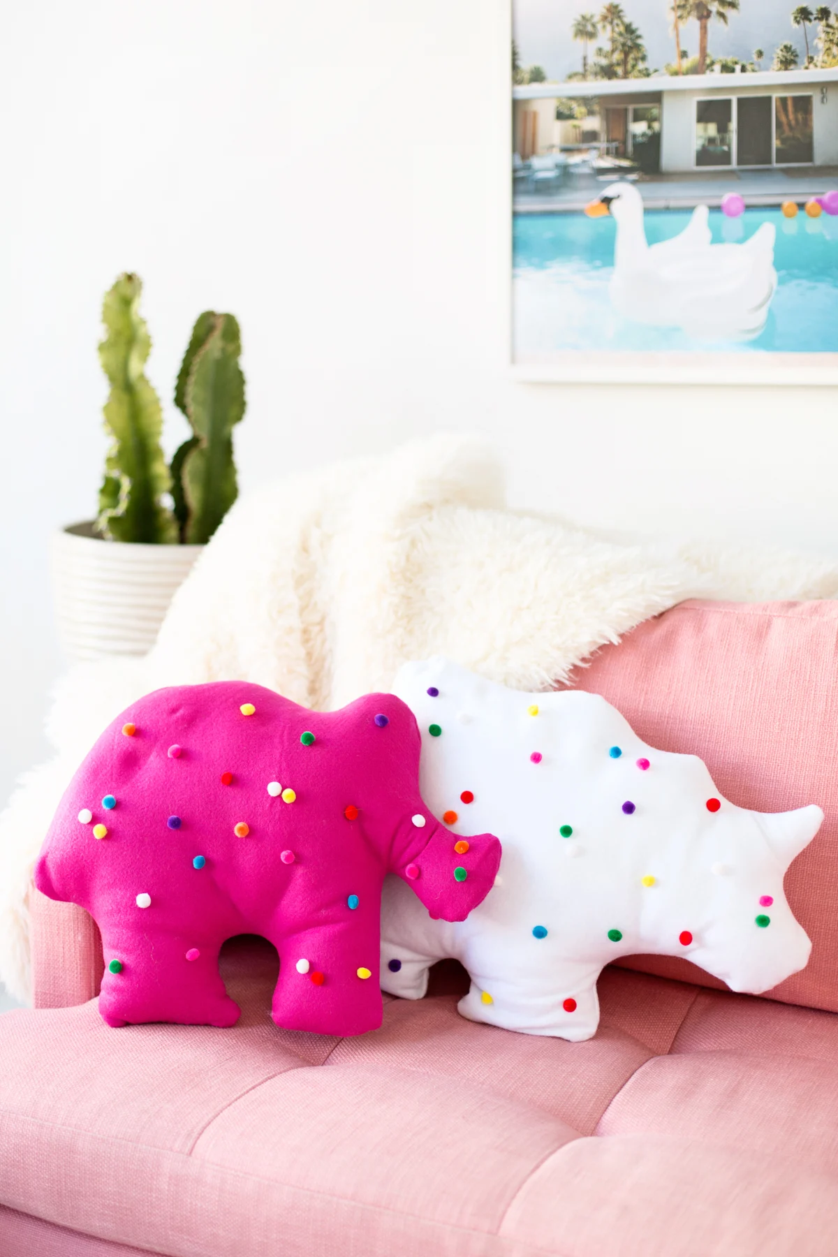 DIY Circus Animal Cookie Pillows