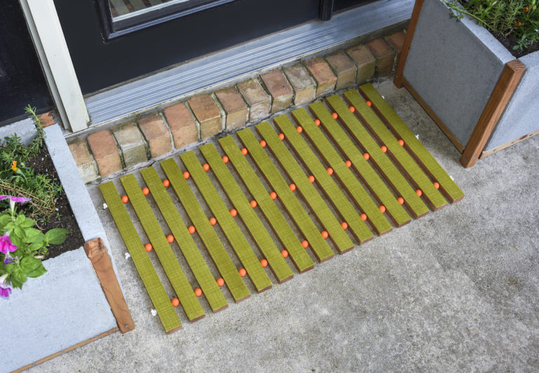 DIY wood doormat
