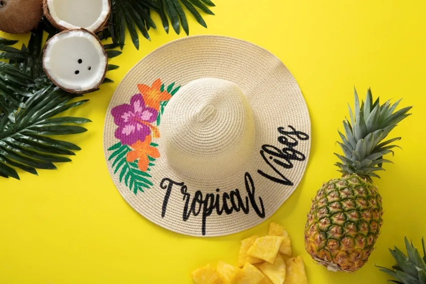 Easy Painted Summer Sun Hat