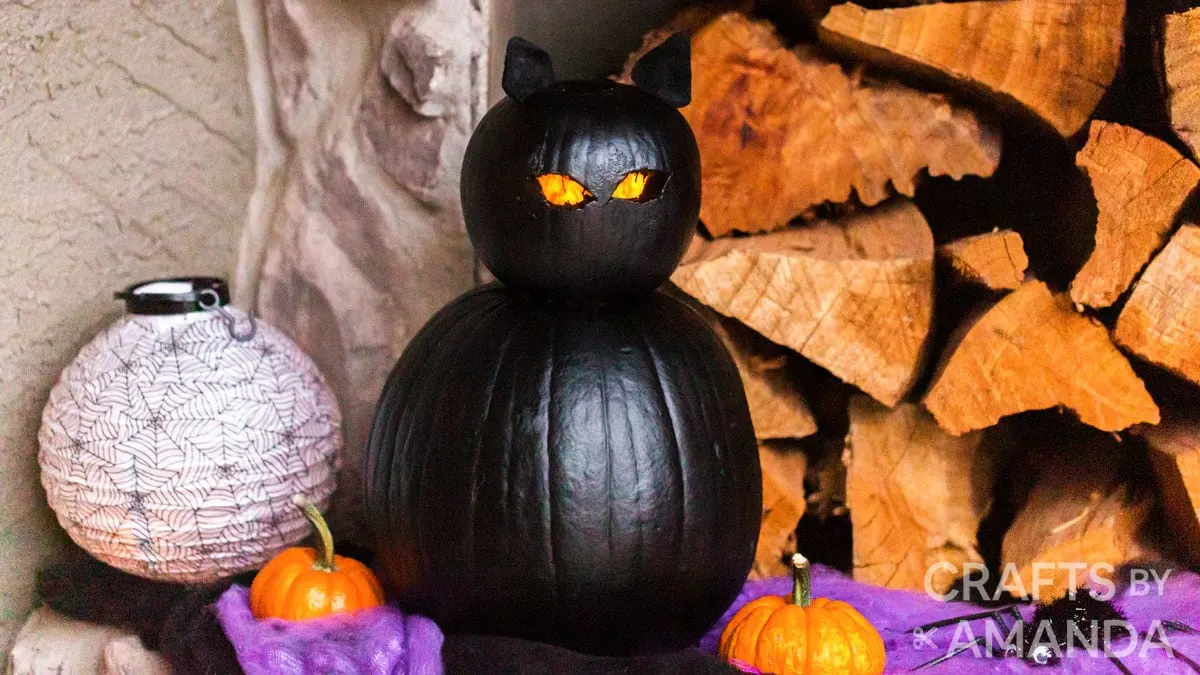 Halloween Black Cat Pumpkins