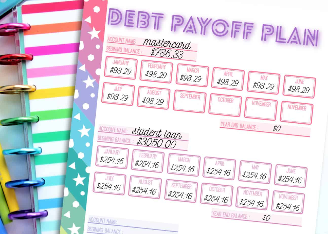 Happy Planner Budget Printables