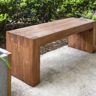 How to build a wood bench