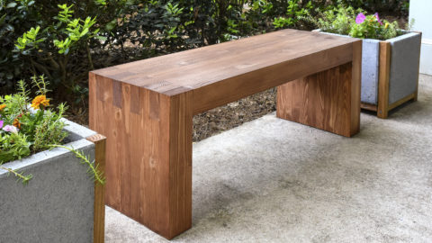 How to build a wood bench