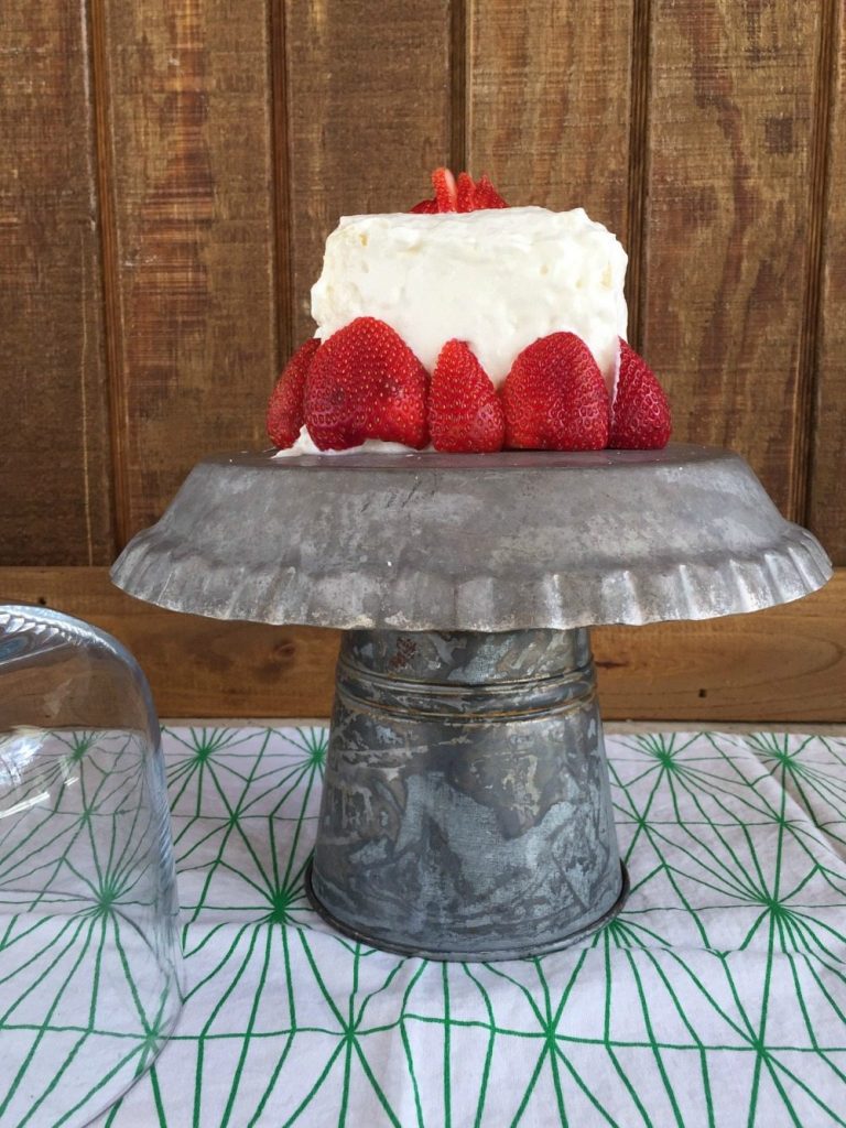 Galvanized Cake Plate