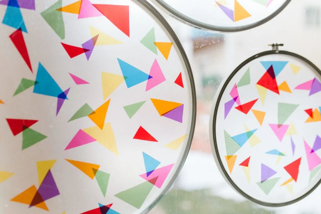 How to Make a Stained Glass Suncatcher with Cellophane