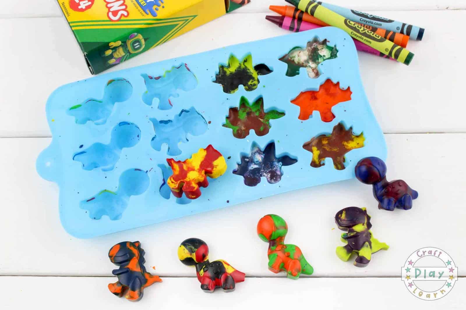 Recycle Crayons Into Dino Crayons