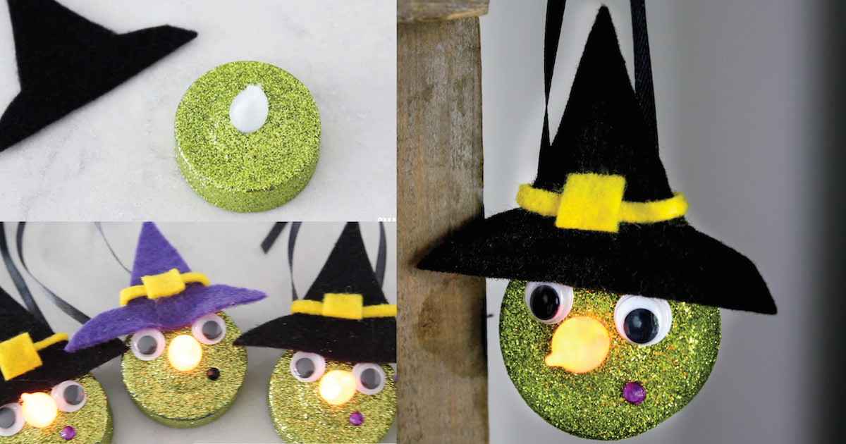 tea light witches craft for kids