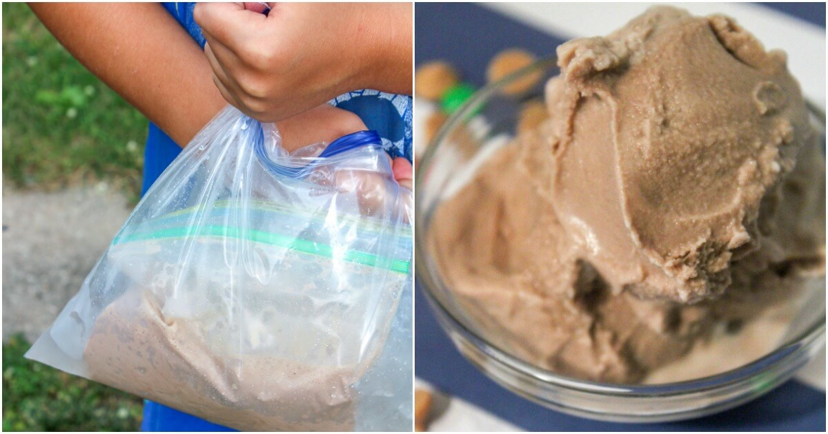 Homemade Ice Cream in a Bag