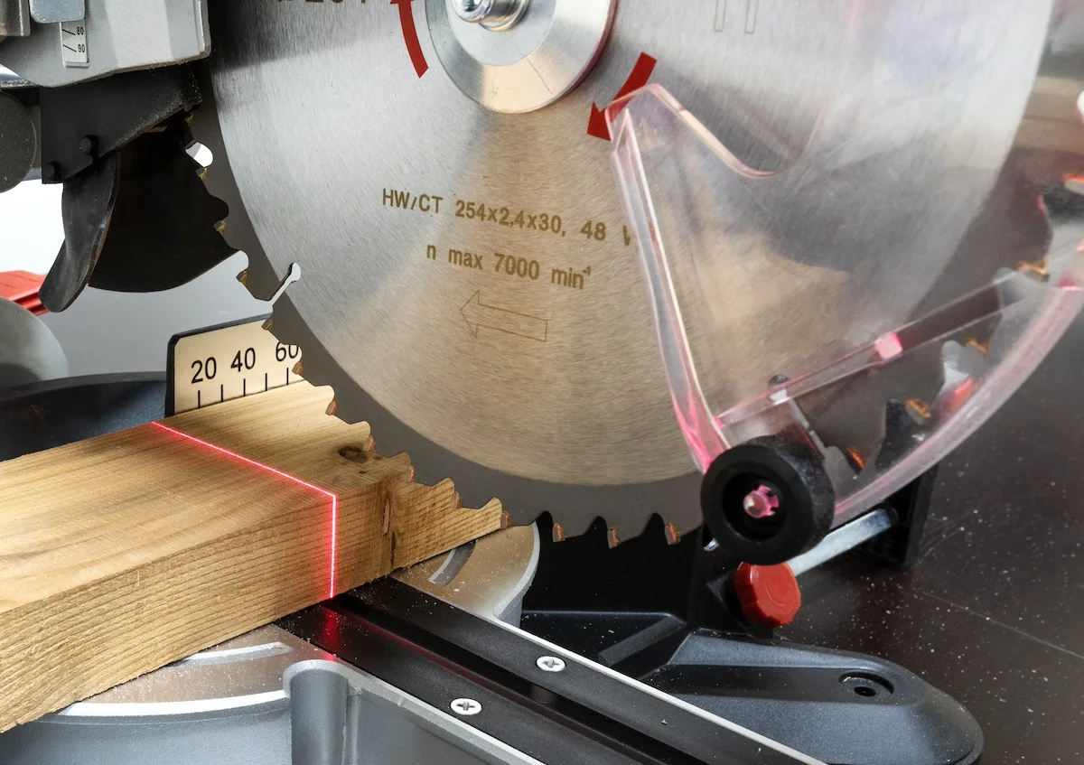 Close-up-of-a-miter-saw-blade
