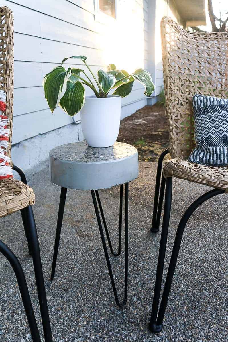 Concrete Side Table or Plant Stand