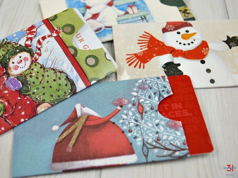 Recycled Christmas Card Sleeves