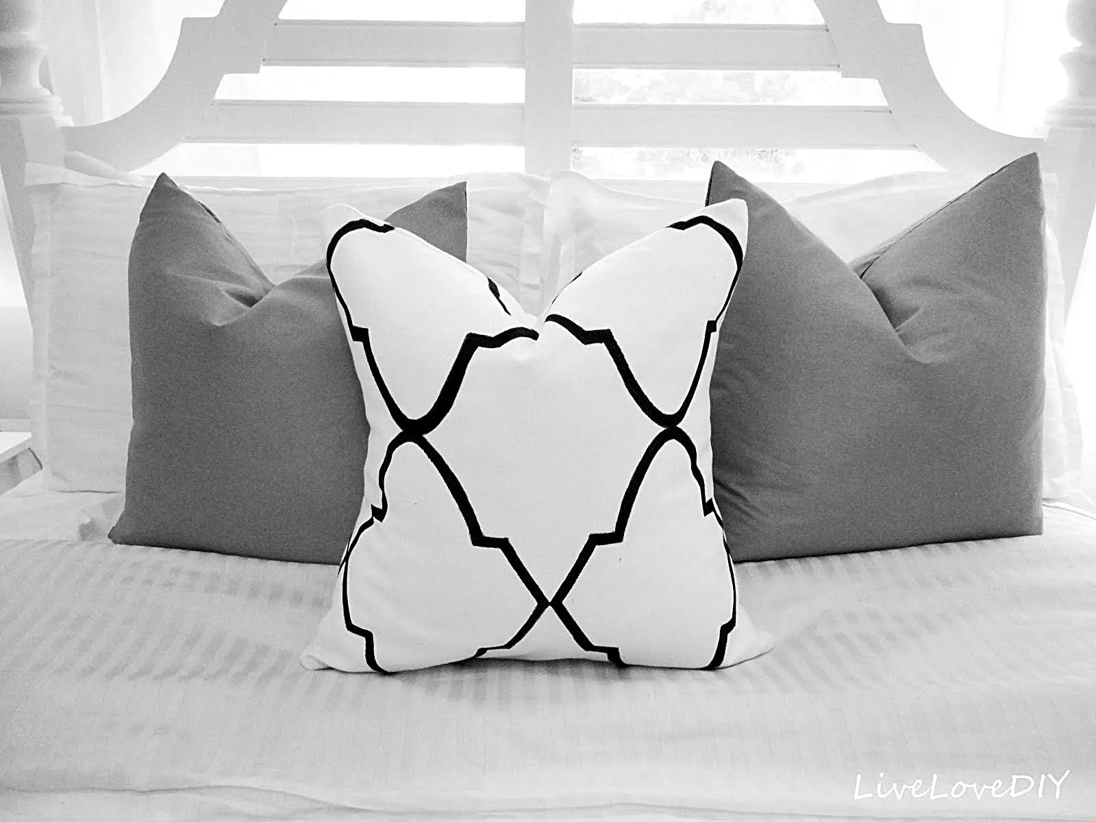 DIY Stencil Pillow