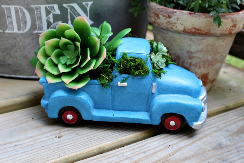 truck succulent planter