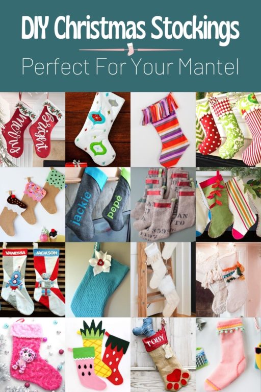 DIY Christmas Stockings to Hang on the Mantel - DIY Candy