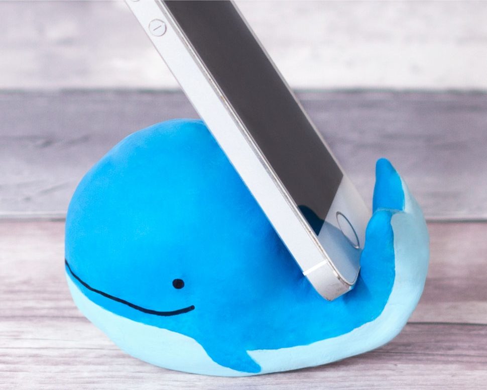 Whale Phone Holder Clay Craft