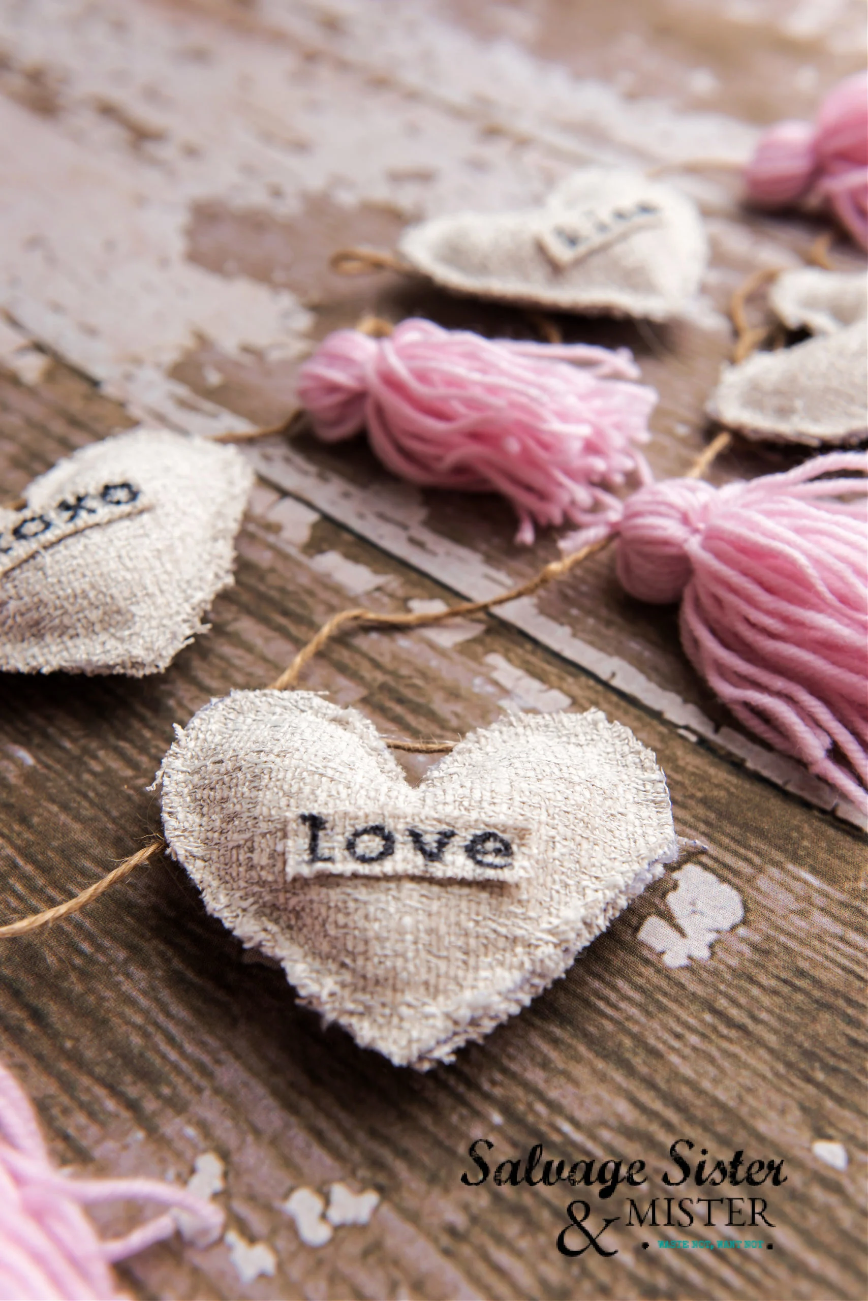 Farmhouse Valentines Garland