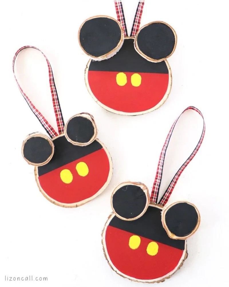 Rustic Mickey Ornament