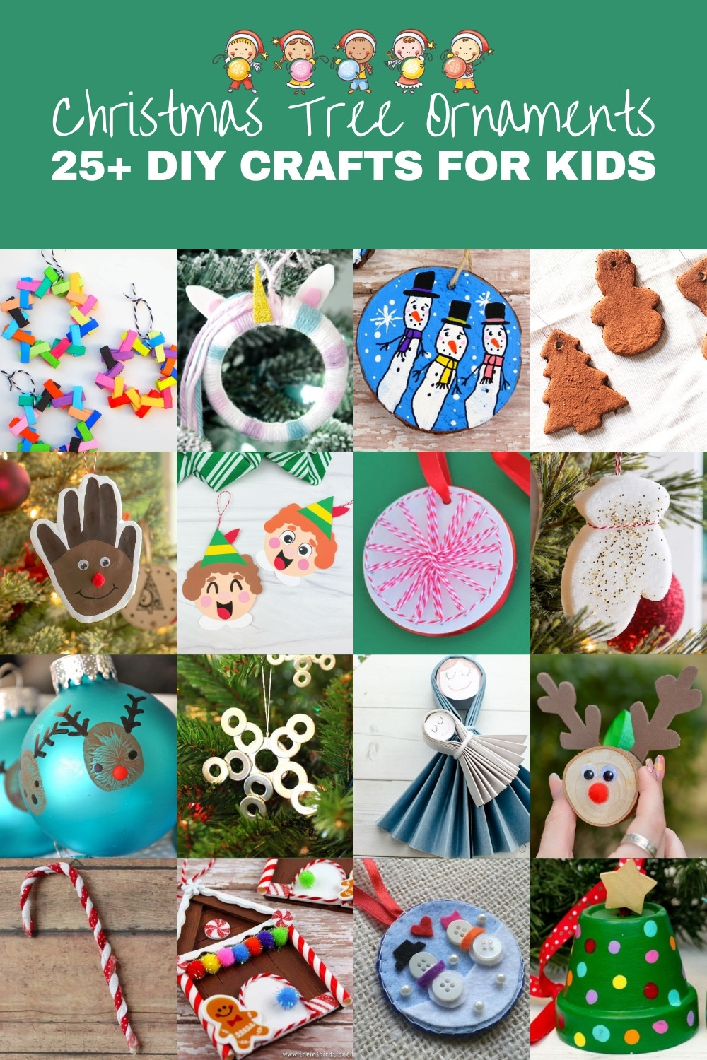 Over 25 DIY Christmas Ornaments for Kids