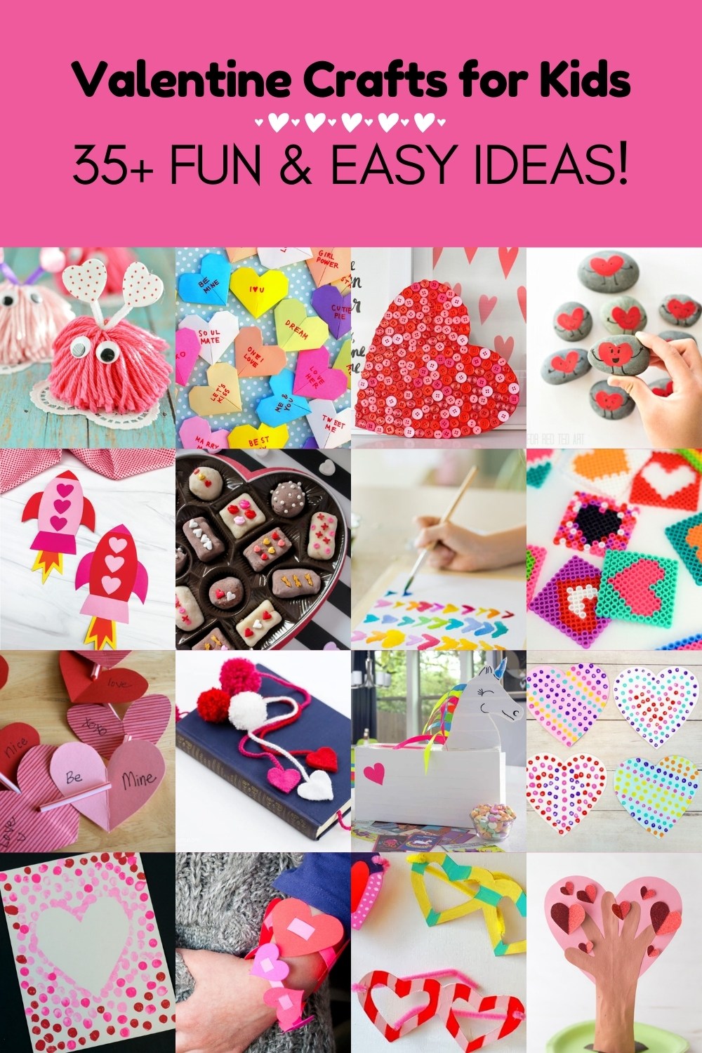 Over 35 Valentine Crafts for Kids