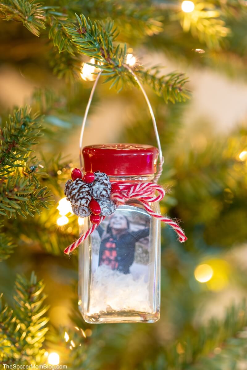 Salt Shaker Snow Globe Ornament