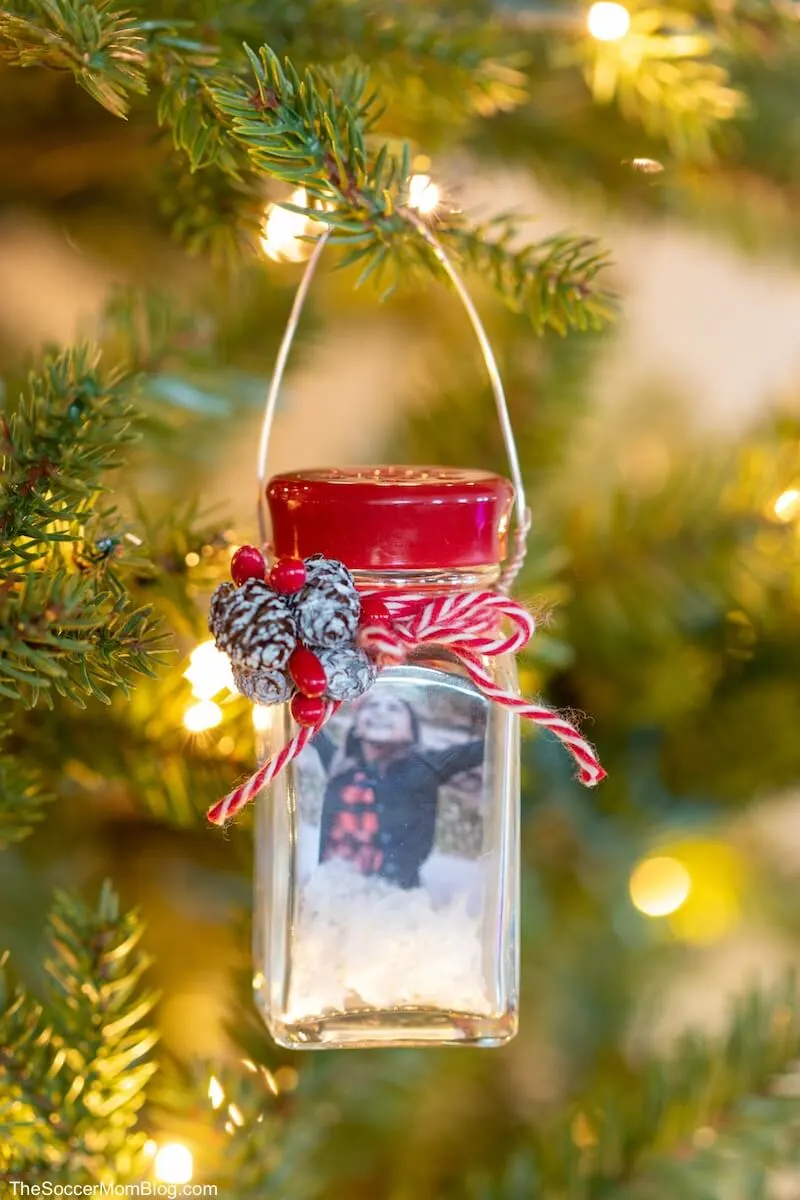 Salt Shaker Snow Globe Ornament