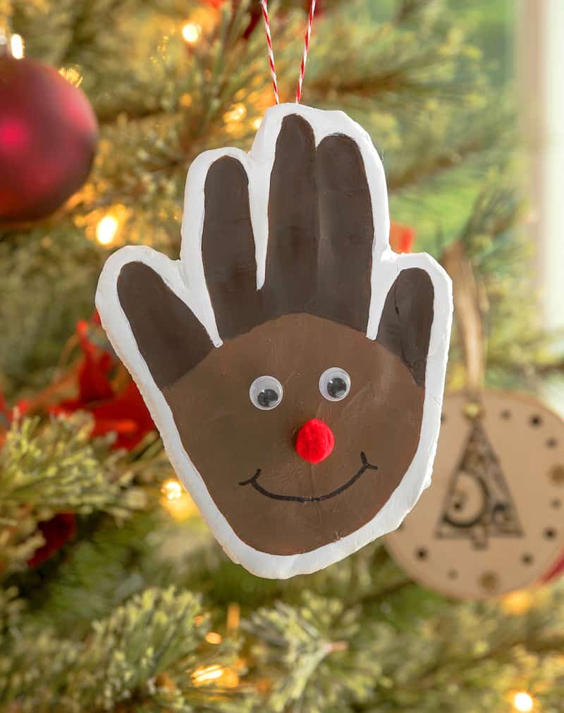 easy handprint ornaments