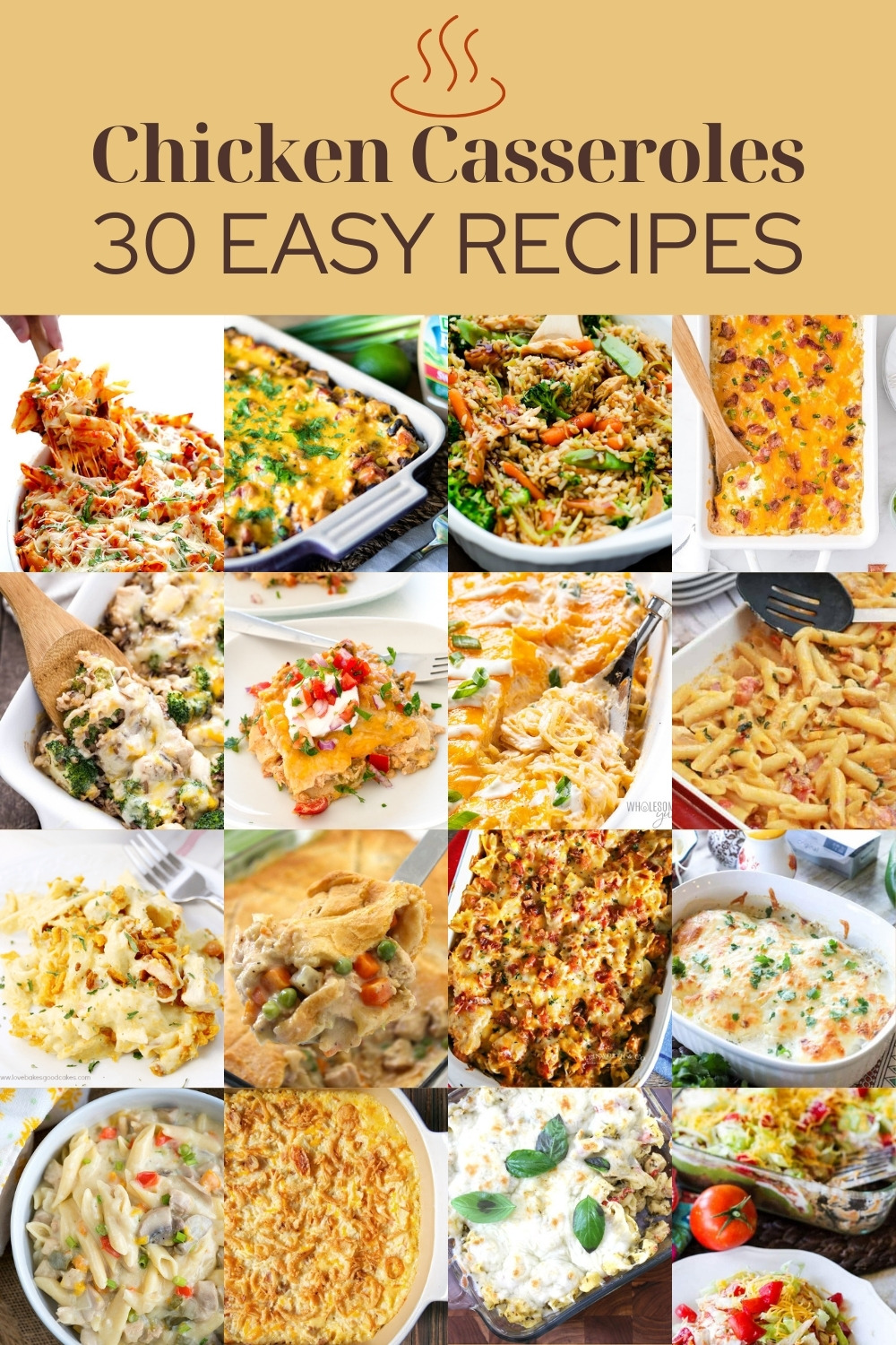 30 easy chicken casserole recipes