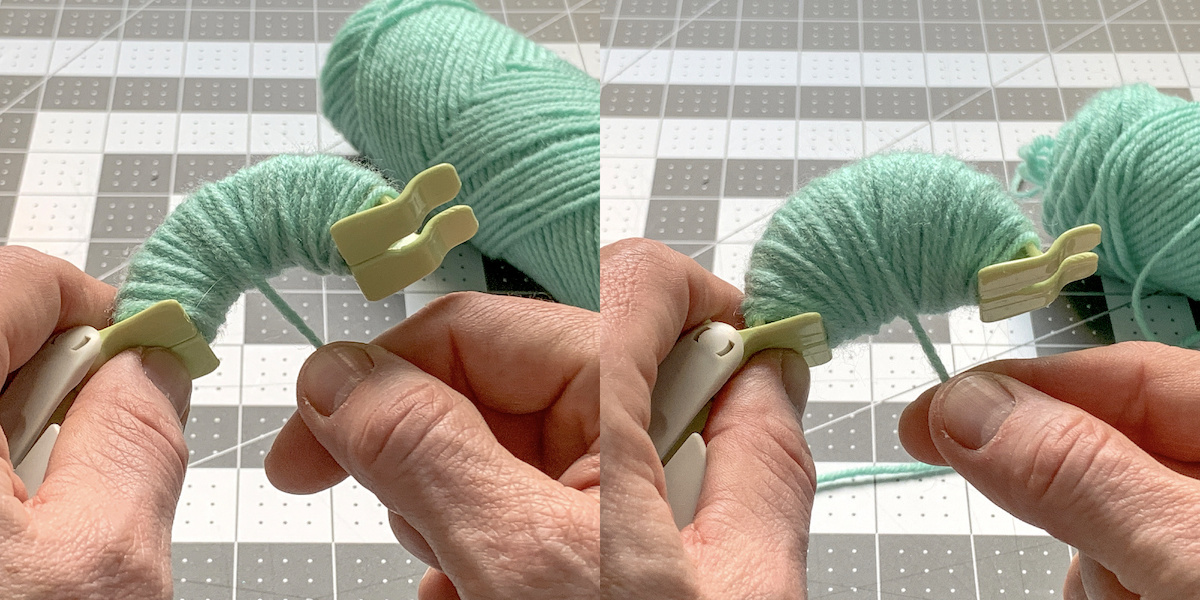 Hand wrapping yarn
