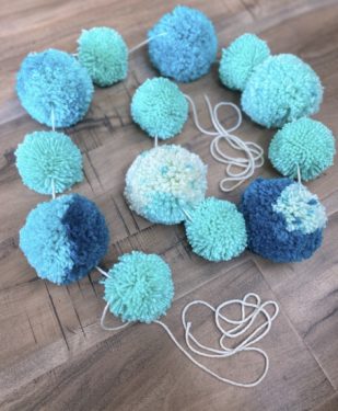 Make a Pom Pom Garland in Three Easy Steps! - DIY Candy