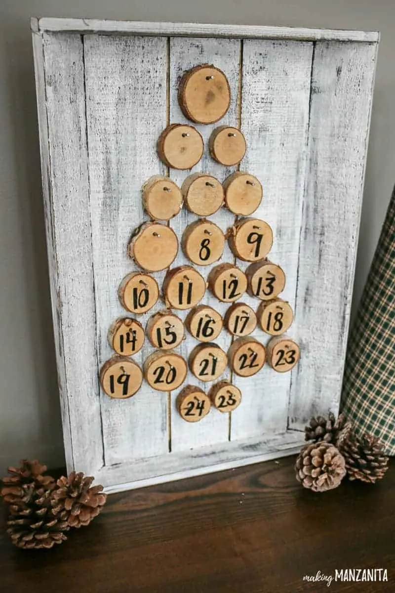 Rustic Christmas Advent Calendar