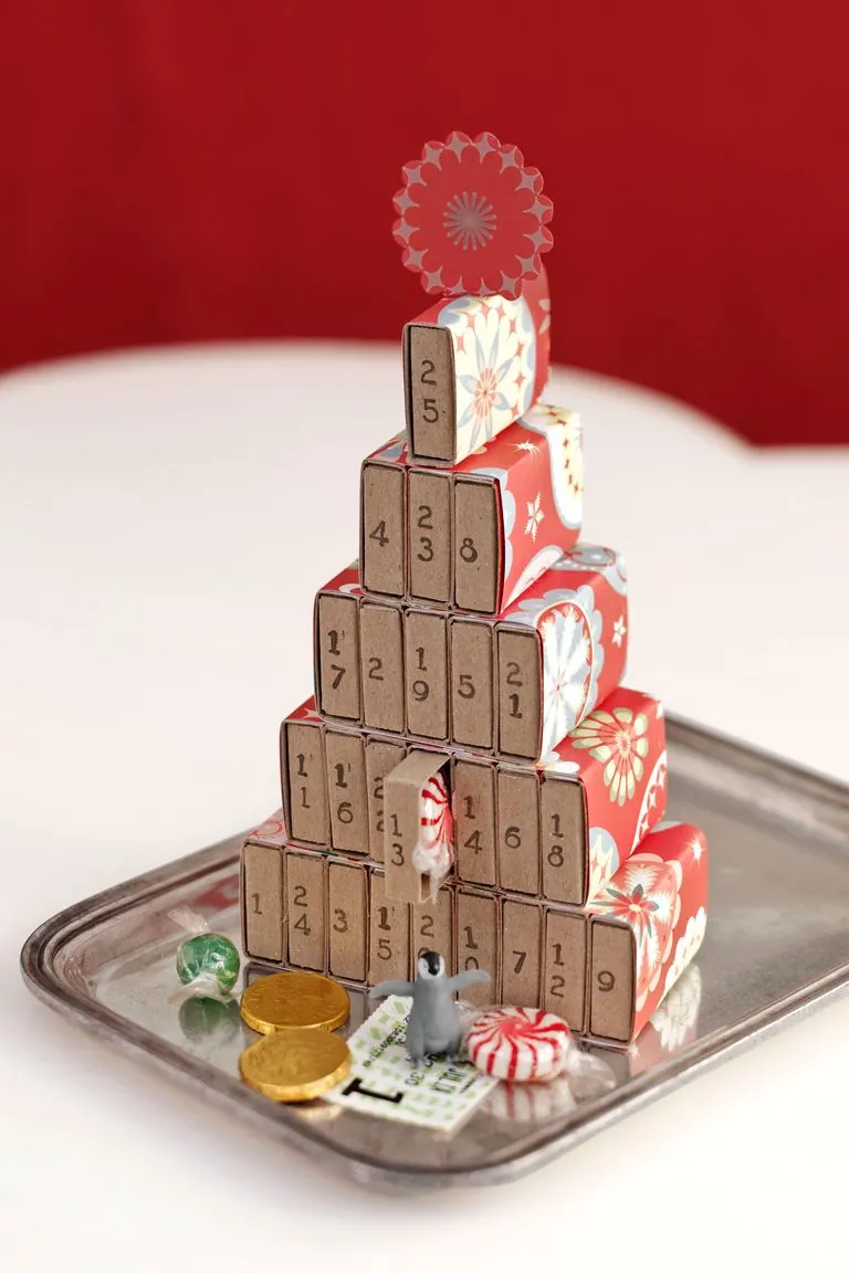 mini matchbox advent calendar