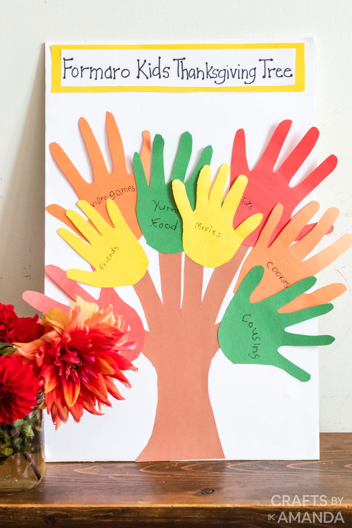 Thanksgiving Handprint Tree