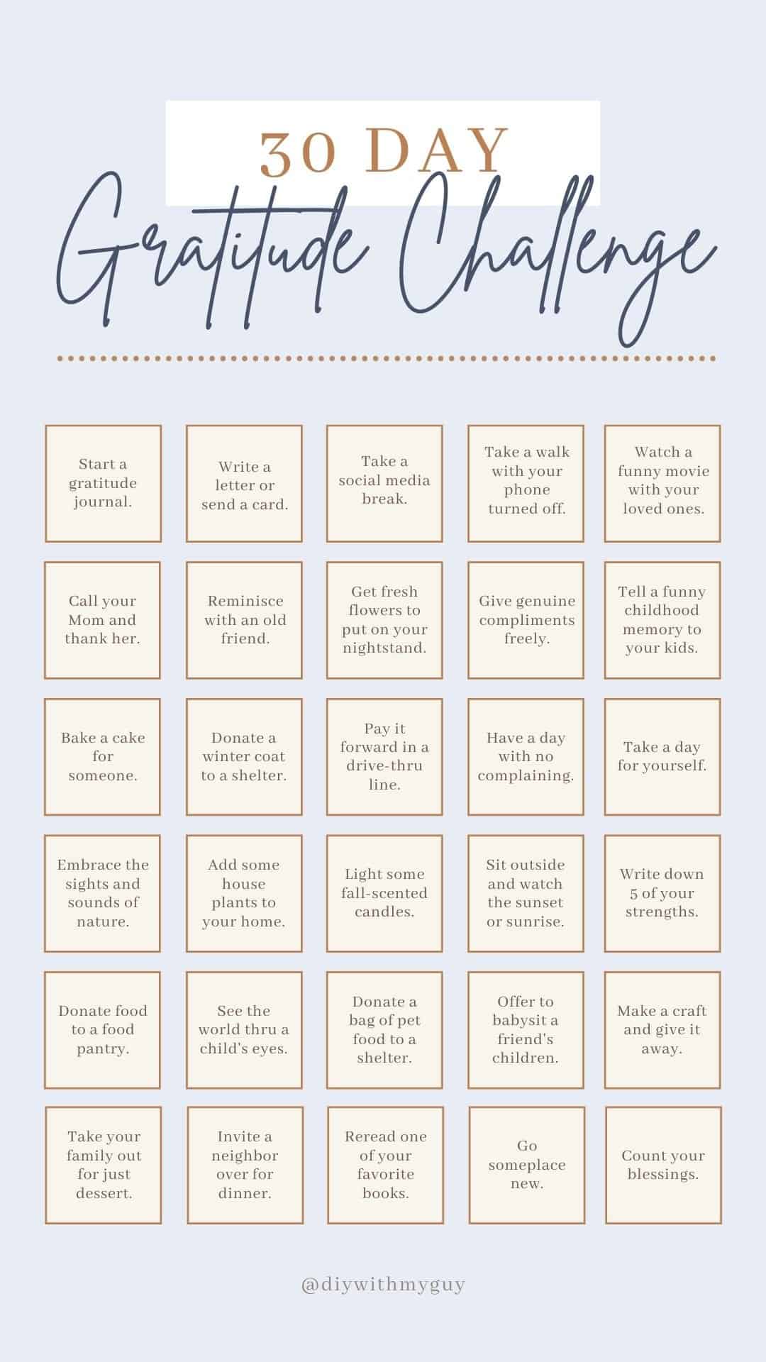 30-day gratitude challenge