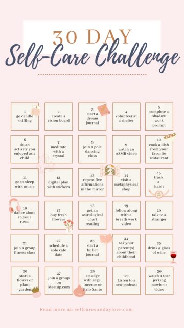 30 Day Challenge Ideas to Kickstart Change - DIY Candy