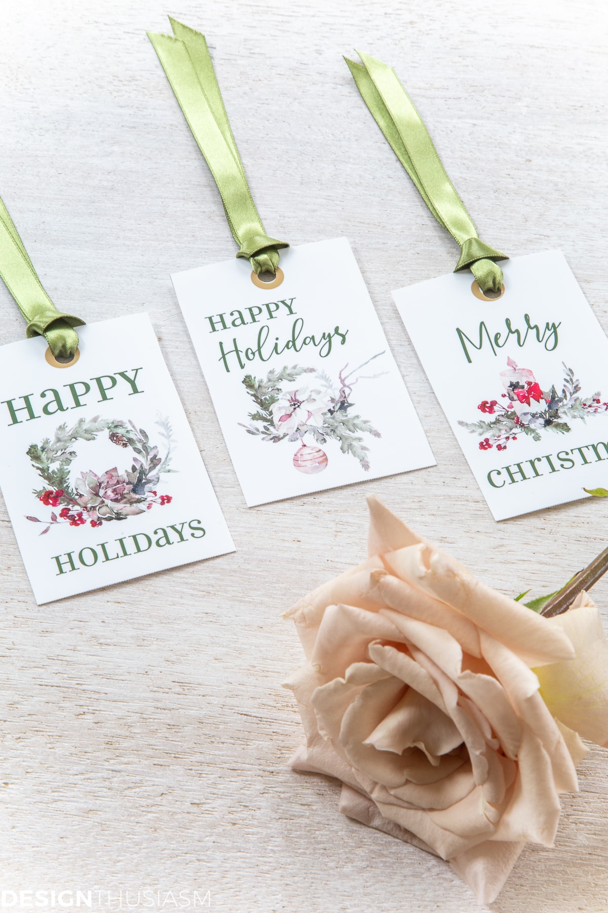 Christmas gift tag printables