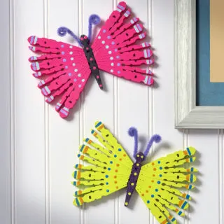 Clothespin butterflies