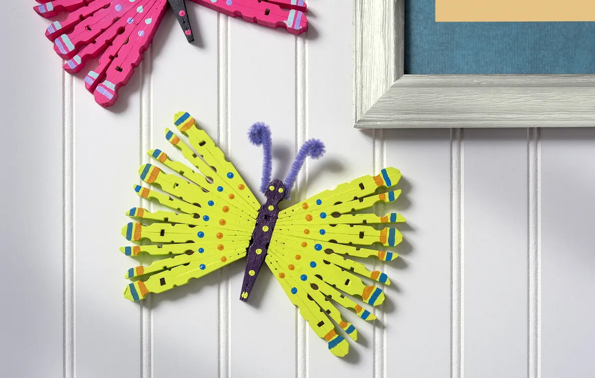 Clothespin butterfly