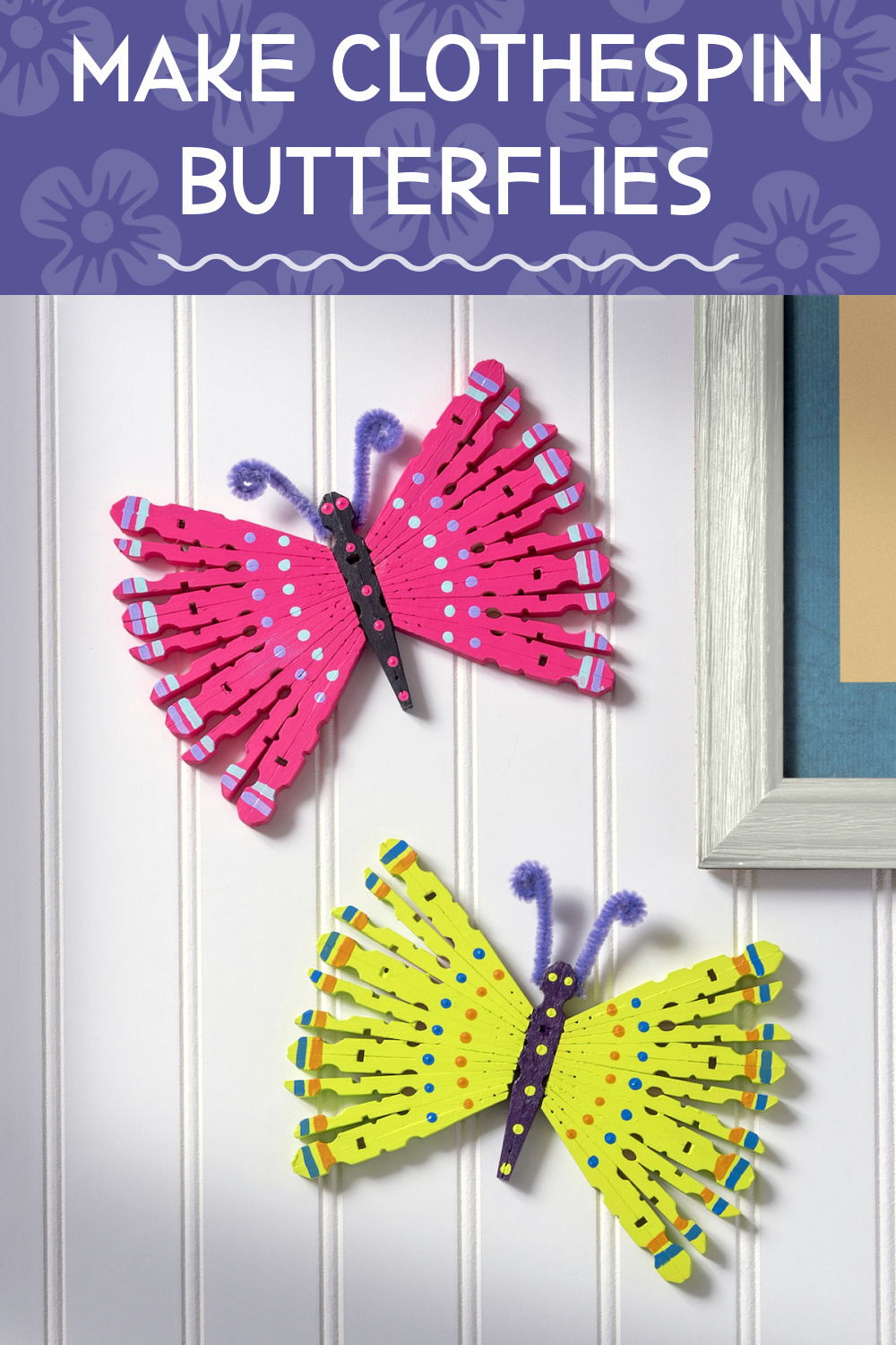 DIY Clothespin Butterflies