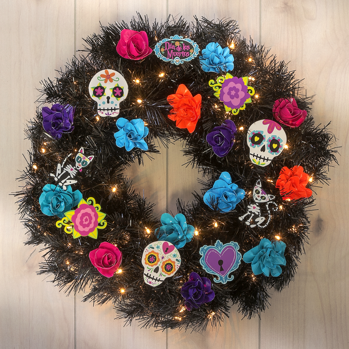 Dia de Los Muertos Wreath