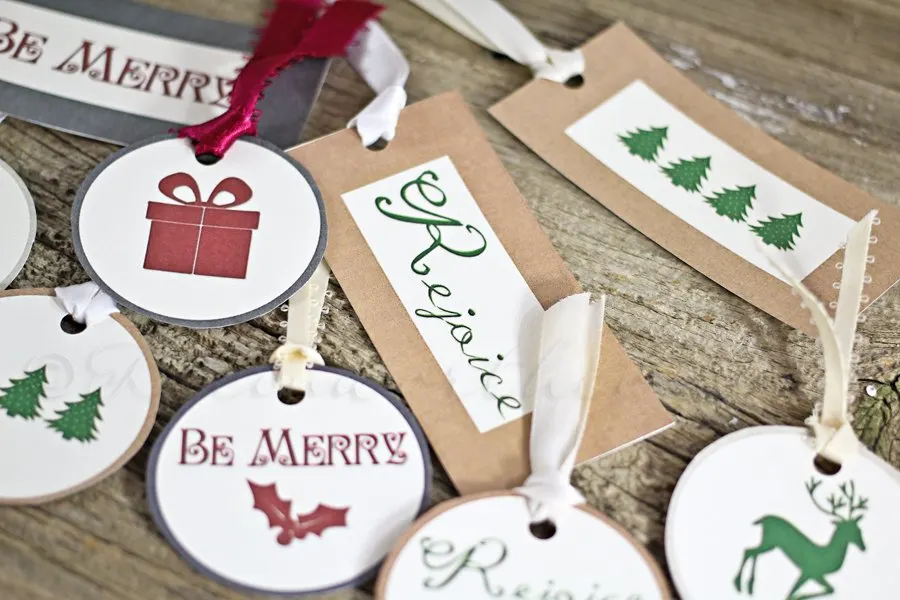 nostalgic christmas gift tags