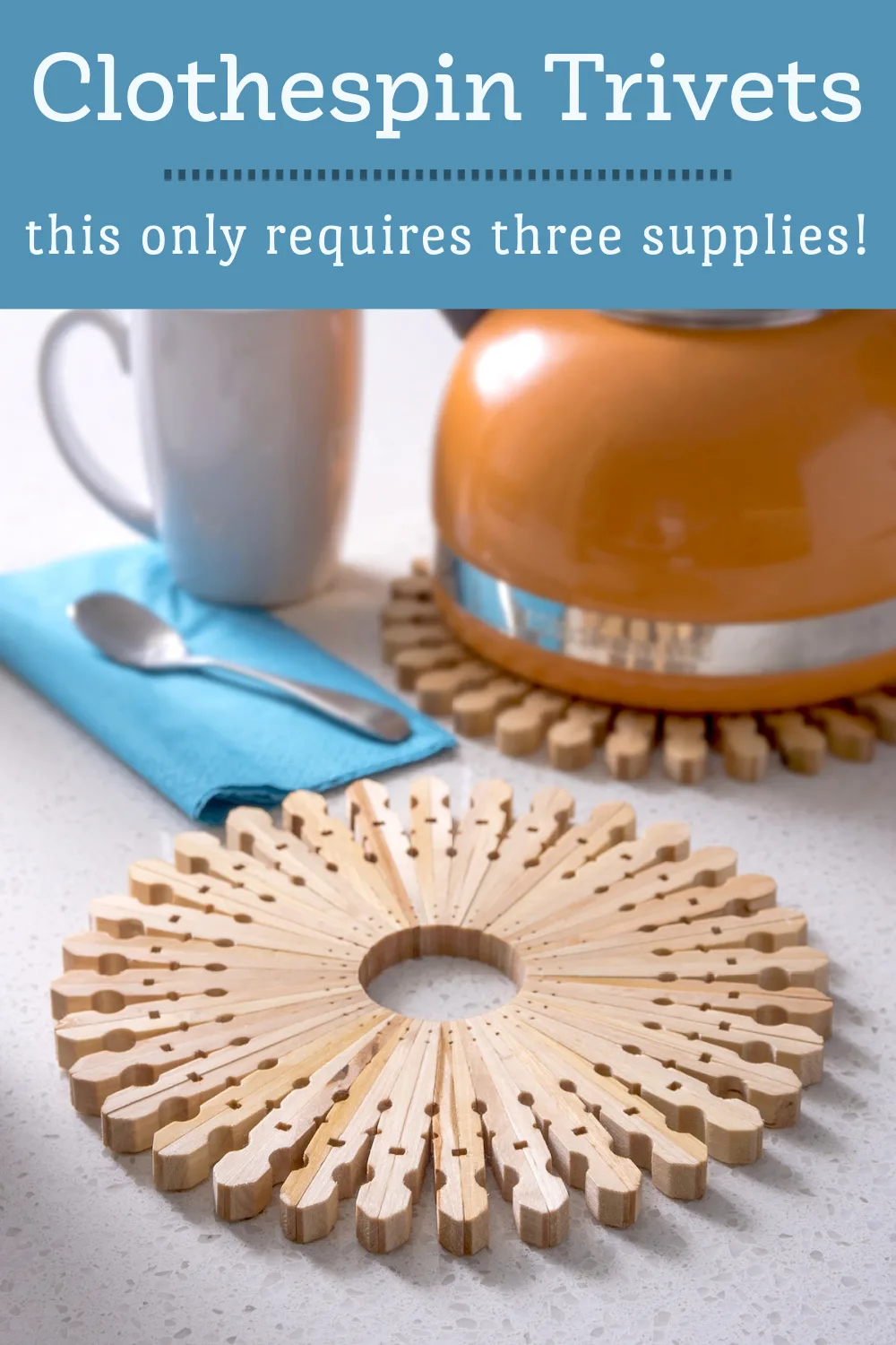 These Clothespin Trivets are Heat Resistant! - DIY Candy