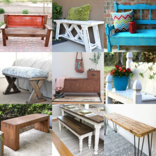DIY Benches - over 20 inspirational projects