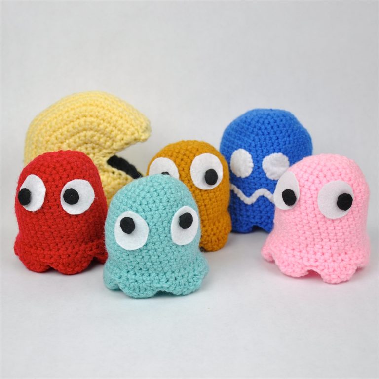 Pac-Man and Ghosts Amigurumi Pattern